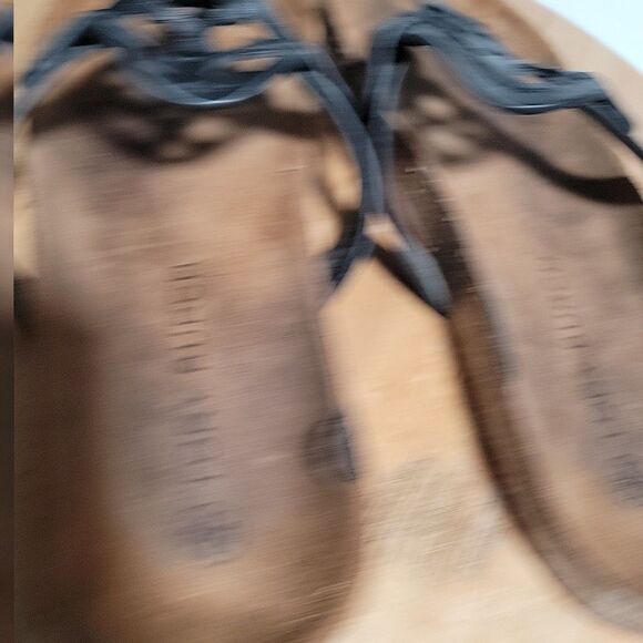 Tory Burch Miller Cloud Black Patent Leather 10 M Flip Flops - Picture 4 of 11